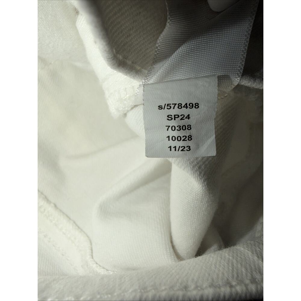 LOFT White Raw Hem Skinny Jeans Size 31/12 - Picture 5 of 7